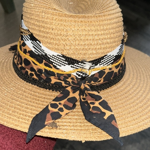 Summer Hat Straw Hat Cowgirl Hat - Picture 4 of 5